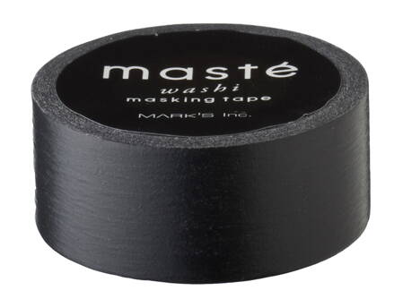 WASHI LEMOVACIA PÁSKA - černá matná